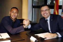 neymar - josep maria bartomeu - fc barcelona - بارسلونا