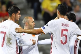 Sergio Busquets - تیم ملی اسپانیا - مقدماتی جام جهانی 2018 - Andres Iniesta - Alvaro Morata