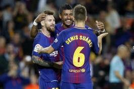 بارسلونا - لالیگا - FC Barcelona - Paulinho - Lionel Messi - Gerard Deulofeu