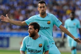 Sergio Busquets - لالیگا - بارسلونا - سرجیو بوسکتس - FC barcelona - Lionel Messi