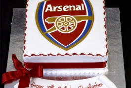 Arsenal Birthday Cake