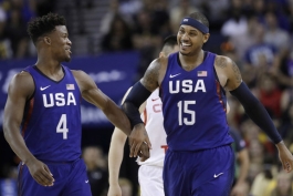 بسکتبال؛ پیروزی ایالات متحده امریکا در دیداری دوستانه مقابل چین