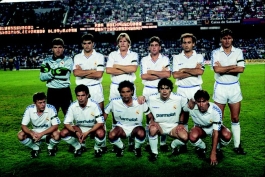 تیم رئال مادرید اوایل دهه 90 که با وجود ستاره های بزرگ هرگز به حق واقعیه خودش نرسید