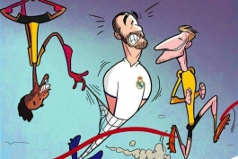 عمرمونی-کاریکاتور-دورتموند-رئال مادرید-لیگ قهرمانان اروپا