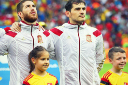 ایکر کاسیاس و سرخیو راموس در کنار هم در تیم ملی اسپانیا