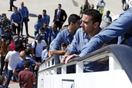 گزارش تصویریه پرواز تیم بارسلونا به برلین