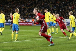 خلاصه بازی سوئد 2-1 دانمارک
