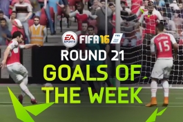 ویدیو؛ برترین گل های بازی FIFA16 (هفته 21)