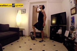 ویدیو؛ حرکات نمایشی با توپ در خانه