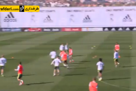 ویدیو؛ حرکت تکنیکی راموس در برابر پپه در تمرینات رئال مادرید
