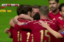 خلاصه بازی اسپانیا 2 - 0 اسلواکی