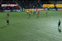گل های بازی بلژیک 4 - 1 آندورا (گلزنی دی بروین و هازارد)