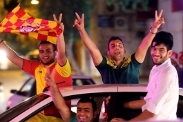 جشن اهوازی ها تا ساعاتی پس از بازی