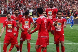 لیگ برتر-پرسپولیس-بازیکنان پرسپولیس-دربی 85-خوشحالی بازیکنان پرسپولیس