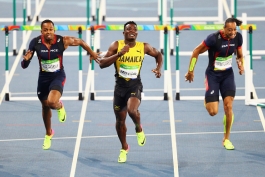 دو و میدانی المپیک ریو 2016؛ دوی 110 متر با مانع مردان؛ دونده جامائیکا به مدال طلا رسید