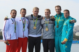 قایقرانی المپیک ریو 2016؛ کایاک دوبل 1000 متر مردان؛ صربستان با اختلافی ناچیز دوم شد، آلمان طلا گرفت