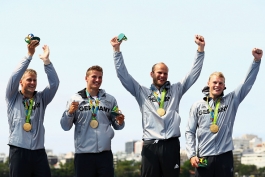 قایقرانی المپیک ریو 2016؛ کایاک 1000 متر 4 نفره مردان؛ آلمان به مدال طلا رسید