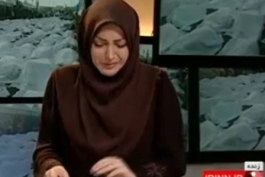 گریه خانم مجری شبکه خبر