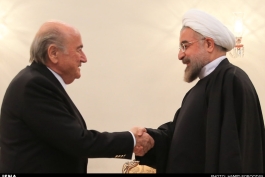 بلاتر: وضعیت فوتبال در ایران خوب است،همایش علم و فوتبال اتفاق بزرگ در فوتبال است