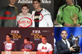  آیا نداشتن اسپانسر تاثیری در عدم کسب توپ طلای FIFA BALLON d'Or  دارد؟