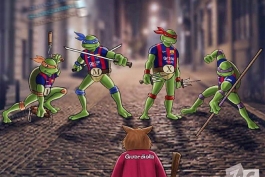  کاریکاتور/ گواردیولا در مقابل لاکپشت های نینجا!