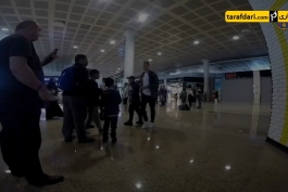 ویدیو؛ کاروان بارسلونا وارد شهر منچستر شد