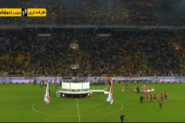 ویدیو؛ مراسم اهدای جام و جشن قهرمانی بایرن مونیخ در سوپر کاپ آلمان (دورتموند 0-2 بایرن مونیخ)