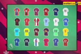 3 گل برتر لیگ برتر انگلیس توسط بازیکنانی با پیراهن شماره 16
