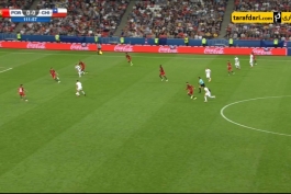 صحنه مشکوک به پنالتی در دیدار پرتغال - شیلی - جام کنفدراسیون ها 2017 روسیه