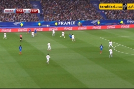 خلاصه بازی فرانسه 0-2 اسپانیا - داوید سیلوا