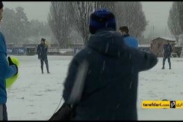 برف بازی بازیکنان اینتر در جریان تمرینات - استفانو پیولی