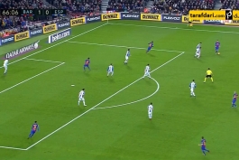 ویدیو؛ حرکت تکنیکی استثنایی مسی روی گل دوم بارسلونا به اسپانیول - لیونل مسی