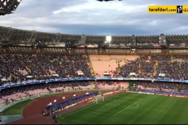 ورزشگاه سن پائولو، 3 ساعت پیش از آغاز دیدار ناپولی و رئال مادرید