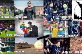 تشبیه بازیکنان معروف به ...