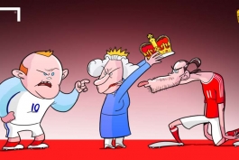 بیل تاج پادشاهی را از رونی گرفت (کاریکاتور)