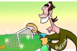 جیجی بوفون و ادامه کلین شیت(کاریکاتور)