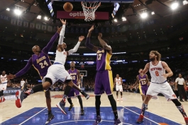 بسکتبال NBA؛ لیکرز آخرین بازی کوبی در سالن مشهور نیویورک را باخت
