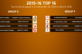 بسکتبال لیگ قهرمانان اروپا؛ ال کلاسیکو در یک هشتم نهایی