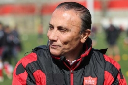 سرمربی سابق پرسپولیس-پرسپولیس-حمید درخشان در تمرینات پرسپولیس
