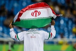 قهرمانی ایران-قهرمانی ایران در دو و میدانی-پرچم ایران