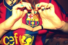 the  hearts beat for barcelona ....