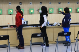 تیم تپانچه بادی زنان ایران با رکورد شکنی قهرمان جهان شد