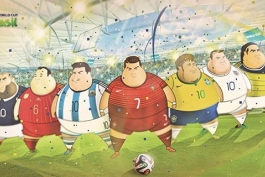 کاریکاتور: فوتبالیست های تپلی...