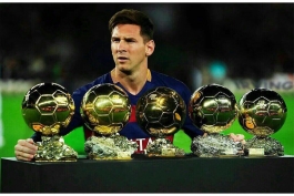 پنج تا توپ طلای مسی بهترین بازیکن تاریخ
