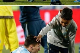 MESSI & a kid after final lost