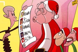 کاریکاتور: همه چیزهایی که ونگر از بابانوئل می خواهد