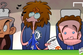 کاریکاتور:تلاش دزدکی مویس برای قرداد بستن با ماتا به دور از چشم مورینیو