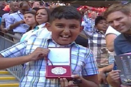 پسری که مدال مورینیو را به خانه برد!!!!!