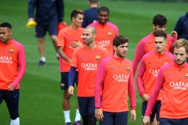 گزارش تصویری؛ آخرین تمرین بارسلونا پیش از دیدار با سویا