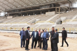 ورزشگاه فولاد آرنا:بازدید کارشناسان ممیزی بازیابی تعالی سازمانی